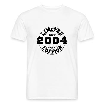 Limitierte Auflage 2004 - Männer T-Shirt - Weiß - Vorne - AI Model Male 178 dark (178cm)