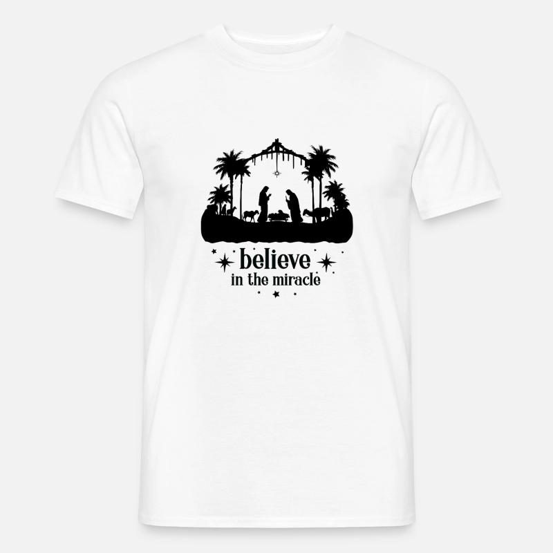 Glaube an ein Wunder - Männer T-Shirt - Weiß
