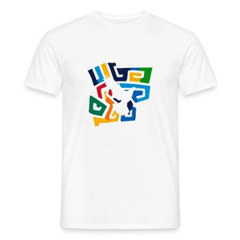 Tauben Peacezeichen - Männer T-Shirt - Weiß - Vorne - AI Model Male 178 dark (178cm)