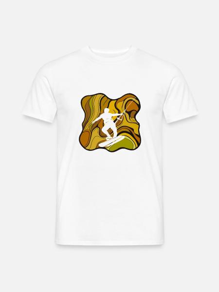 Wakeboard Wakeboarden - Männer T-Shirt - Weiß