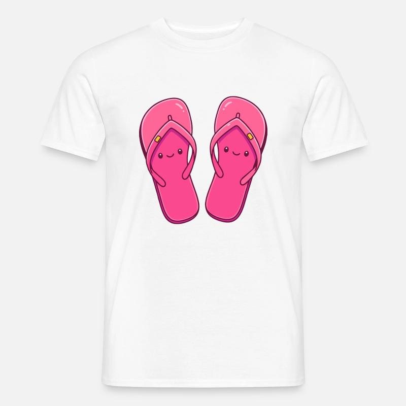 flip&flop - Männer T-Shirt - Weiß