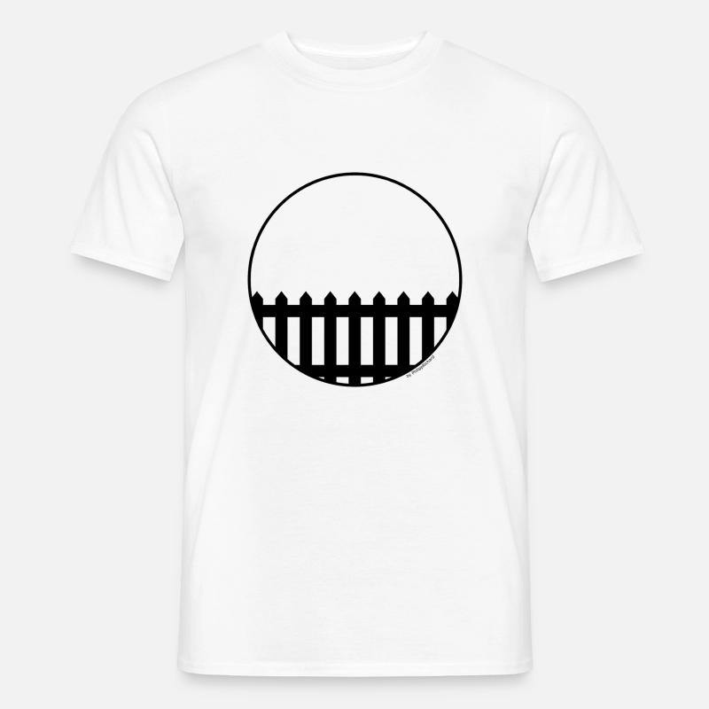 Einfach ein Zaun - Männer T-Shirt - Weiß