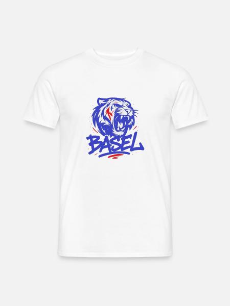 Tiger Basel - Männer T-Shirt - Weiß