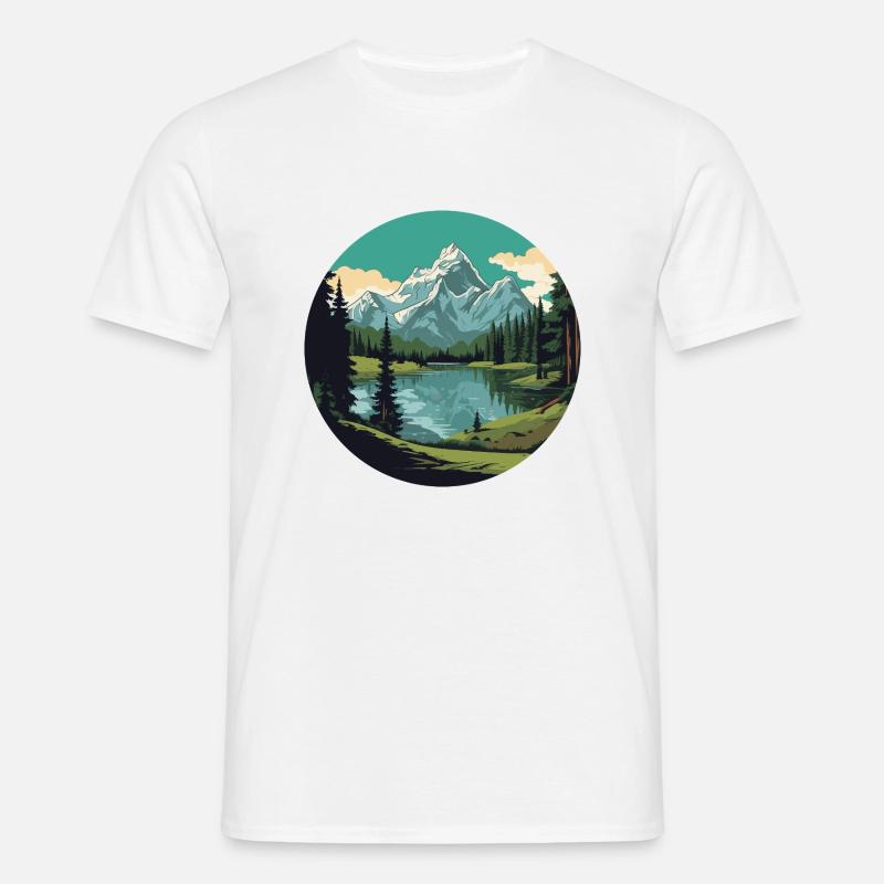 Lac des Quatre-Cantons - T-shirt Homme - blanc