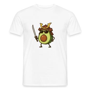 avocado samurai - Männer T-Shirt - Weiß - Vorne - AI Model Male 178 dark (178cm)