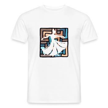 Danse Sport Professeur de danse Dance Monster - T-shirt homme - blanc - Devant - AI Model Male 178 dark (178cm)