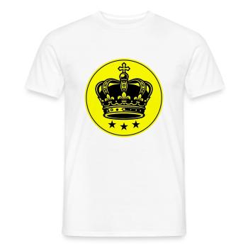Symbole de la couronne - T-shirt homme - blanc - Devant - AI Model Male 178 dark (178cm)
