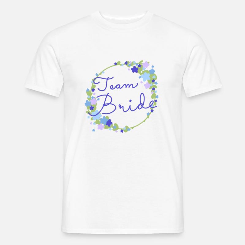 Team Bride /Team Braut - Männer T-Shirt - Weiß