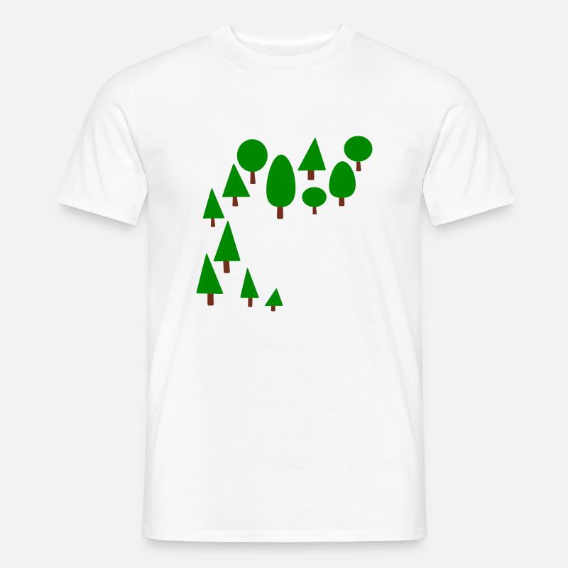 Wald - Männer T-Shirt - Weiß