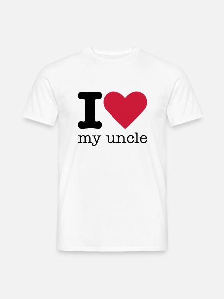 I Love My Uncle - Men's T-Shirt - white