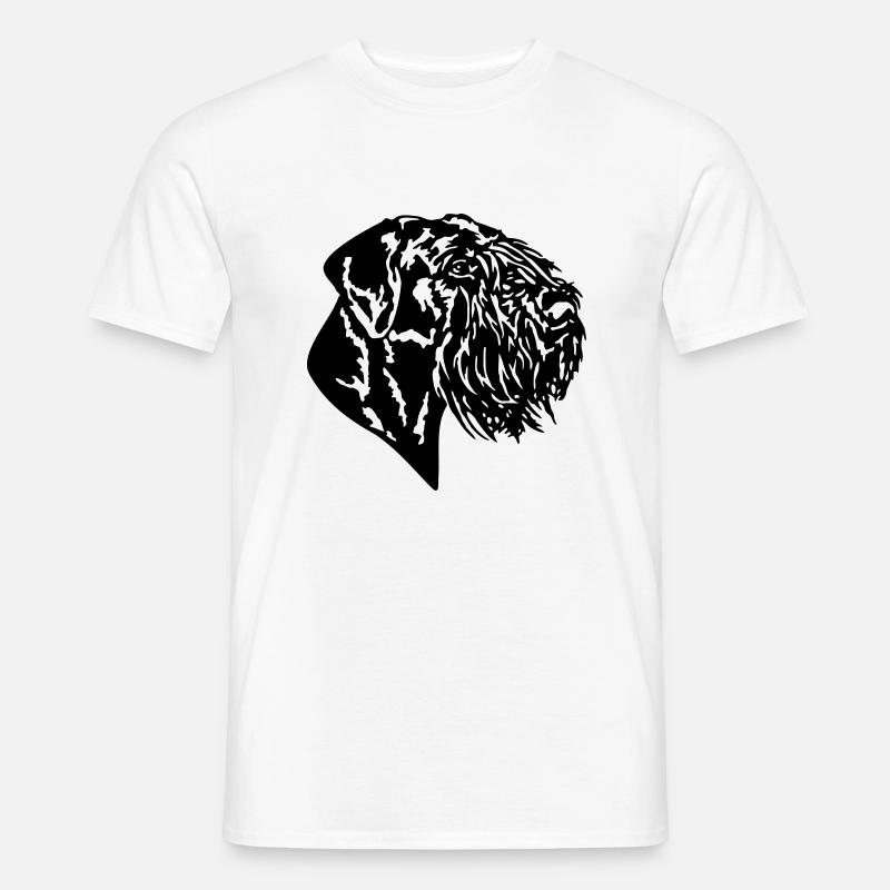 292 Riesenschnauzer - Männer T-Shirt - Weiß