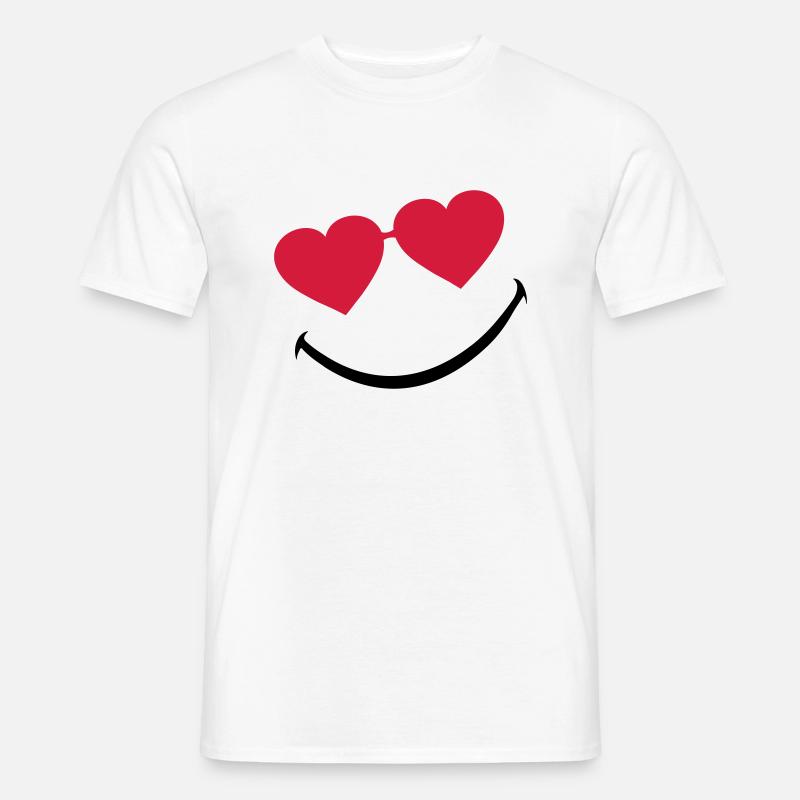 smileface_5 - Männer T-Shirt - Weiß