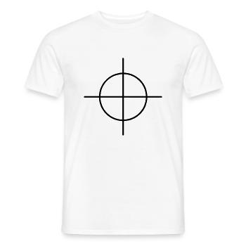 ligne de mire - T-shirt homme - blanc - Devant - AI Model Male 178 dark (178cm)