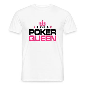 Poker Queen - Männer T-Shirt - Weiß - Vorne - AI Model Male 178 dark (178cm)