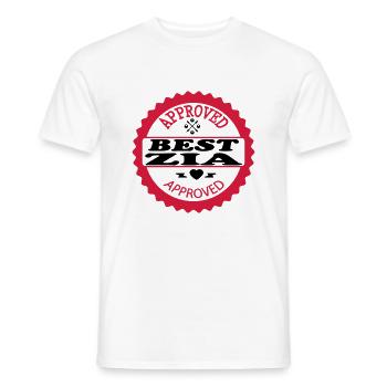 Approved best zia - Männer T-Shirt - Weiß - Vorne - AI Model Male 178 dark (178cm)