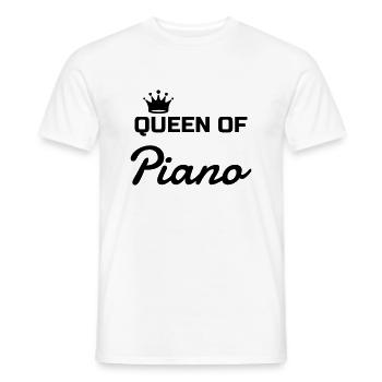 Klavier Piano Musik Musiker Musikerin - Männer T-Shirt - Weiß - Vorne - AI Model Male 178 dark (178cm)