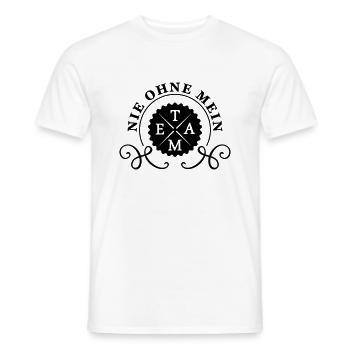 nie ohne mein team - Männer T-Shirt - Weiß - Vorne - AI Model Male 178 dark (178cm)