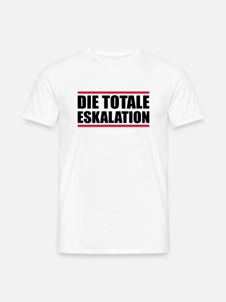 die totale eskalation - Männer T-Shirt - Weiß