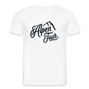alpen tour - Männer T-Shirt - Weiß - Vorne - AI Model Male 178 dark (178cm)