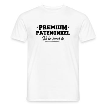 patenonkel premium - Männer T-Shirt - Weiß - Vorne - AI Model Male 178 dark (178cm)