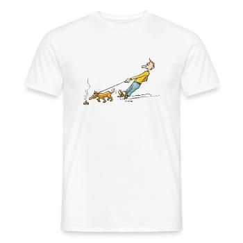 Hundekot - Männer T-Shirt - Weiß - Vorne - AI Model Male 178 dark (178cm)