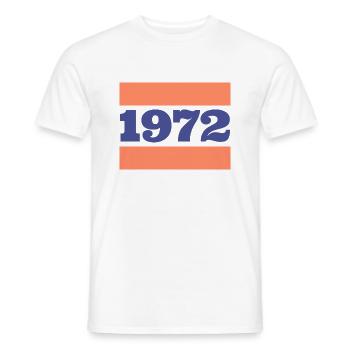 Retro Design 1972 - Männer T-Shirt - Weiß - Vorne - AI Model Male 178 dark (178cm)