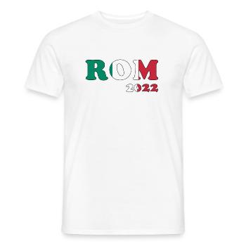 Rom 2022 #2 - Männer T-Shirt - Weiß - Vorne - AI Model Male 178 dark (178cm)