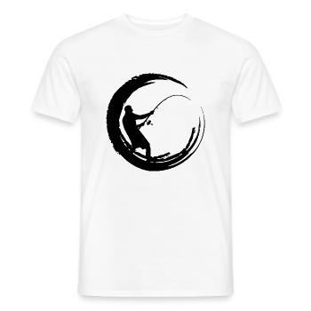 Idée cadeau pêcheur pêcheur - T-shirt homme - blanc - Devant - AI Model Male 178 dark (178cm)