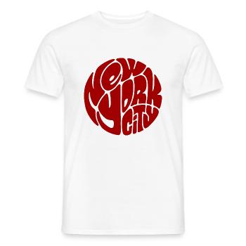 New York City - Men's T-Shirt - white - Front - AI Model Male 178 dark (178cm)