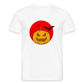 Halloween Pumpkin - Men's T-Shirt - white - Front - AI Model Male 178 dark (178cm)