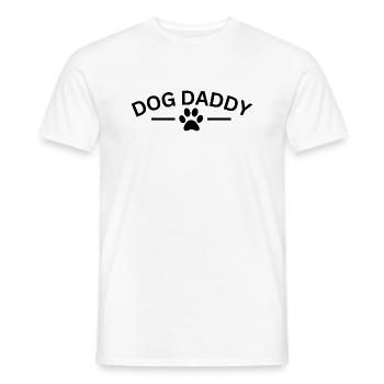Dog Daddy Dog Love Dog Person Gift Idea - Men's T-Shirt - white - Front - AI Model Male 178 dark (178cm)