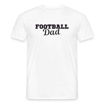 Football Dad Gift t-shirt dad footballer - Men's T-Shirt - white - Front - AI Model Male 178 dark (178cm)