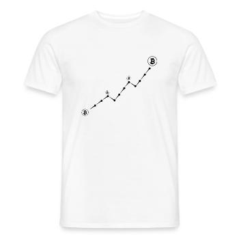 Bitcoin Trading Crypto Stocks - T-shirt homme - blanc - Devant - AI Model Male 178 dark (178cm)