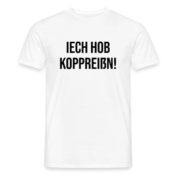 Erzgebirge ich habe Kopfschmerzen - Männer T-Shirt - Weiß - Vorne - AI Model Male 178 dark (178cm)