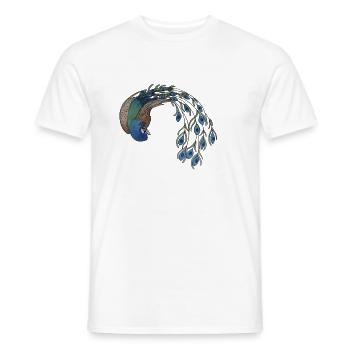Paon - T-shirt homme - blanc - Devant - AI Model Male 178 dark (178cm)