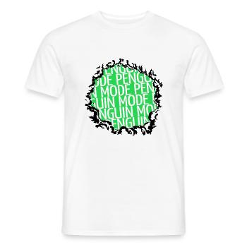 awesome clumpsy north pole penguin quote - Männer T-Shirt - Weiß - Vorne - AI Model Male 178 dark (178cm)