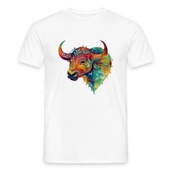 Bullo der Stier - Männer T-Shirt - Weiß - Vorne - AI Model Male 178 dark (178cm)