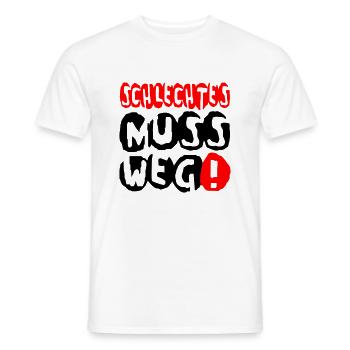 schlechtes weg - Männer T-Shirt - Weiß - Vorne - AI Model Male 178 dark (178cm)