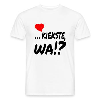 herzlich kiekste wa - Männer T-Shirt - Weiß - Vorne - AI Model Male 178 dark (178cm)
