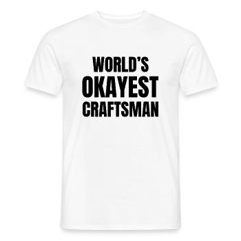 Craftsman Handyman Craft Tool Construction Site - Men's T-Shirt - white - Front - AI Model Male 178 dark (178cm)