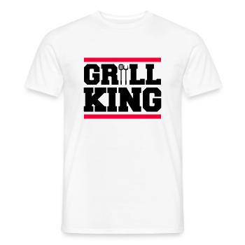 grill king - Männer T-Shirt - Weiß - Vorne - AI Model Male 178 dark (178cm)