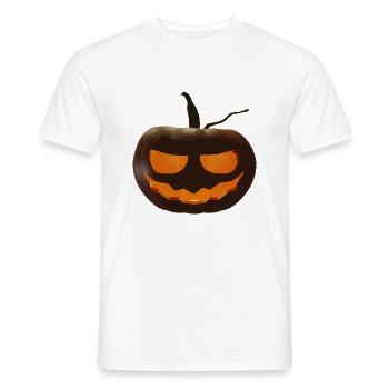 Citrouille d’Halloween - T-shirt homme - blanc - Devant - AI Model Male 178 dark (178cm)