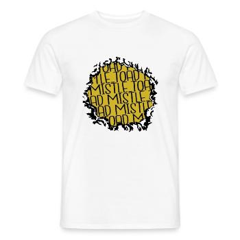 Funny Quote Funny Gym Funny Dinosaur Bodybuilder - Men's T-Shirt - white - Front - AI Model Male 178 dark (178cm)
