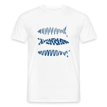 Sardines grillées - T-shirt homme - blanc - Devant - AI Model Male 178 dark (178cm)