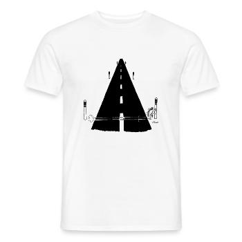 Kurti Hedgehog Bande dessinée - T-shirt homme - blanc - Devant - AI Model Male 178 dark (178cm)
