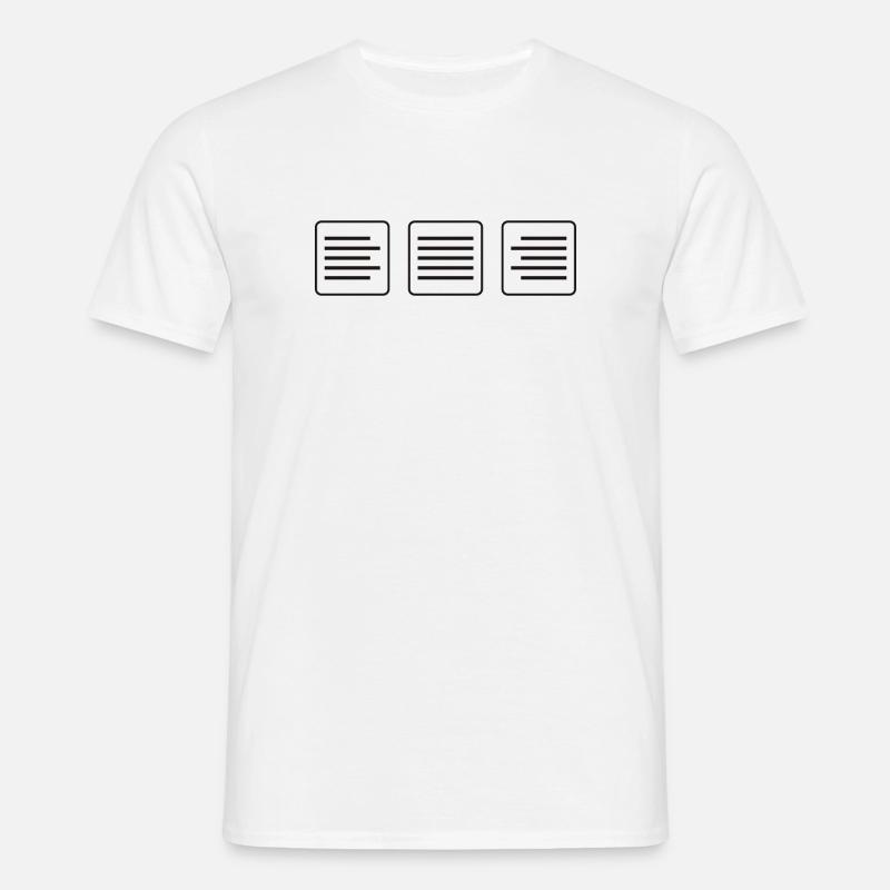 Alignment - Men's T-Shirt - white