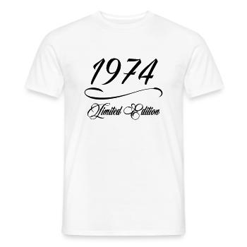 Limited Edition 1974 - Geburtstag 1974 - Männer T-Shirt - Weiß - Vorne - AI Model Male 178 dark (178cm)