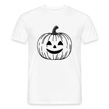 Citrouille - T-shirt homme - blanc - Devant - AI Model Male 178 dark (178cm)