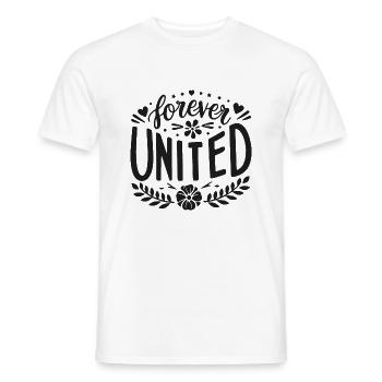 Unie pour toujours - T-shirt homme - blanc - Devant - AI Model Male 178 dark (178cm)