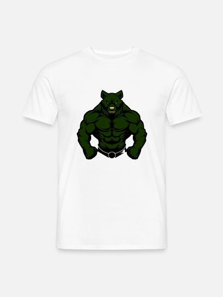 Bear Comic Fit - Men's T-Shirt - white